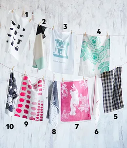 Bright tea towels