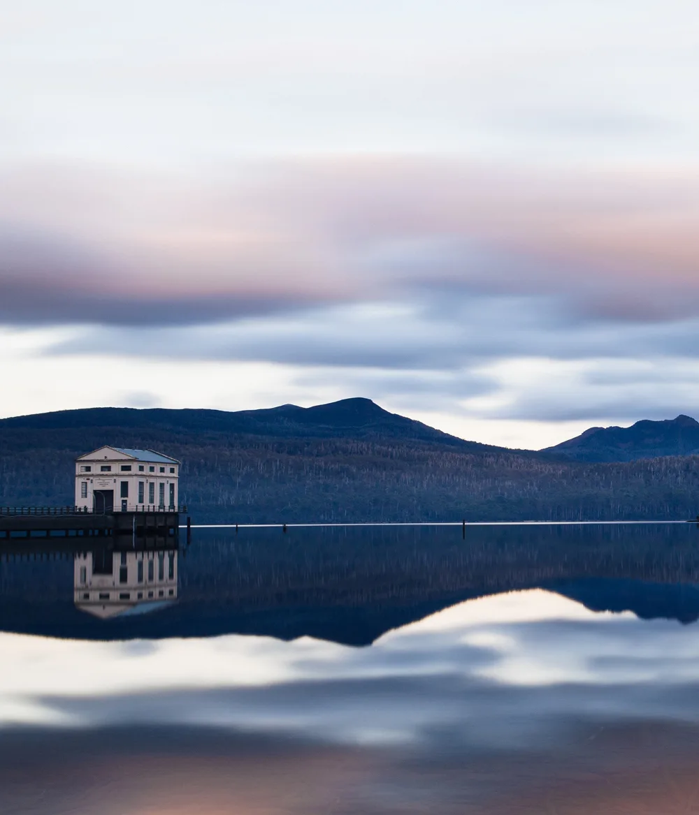 Pumphouse Point hotel Tasmania on Lake St Claire