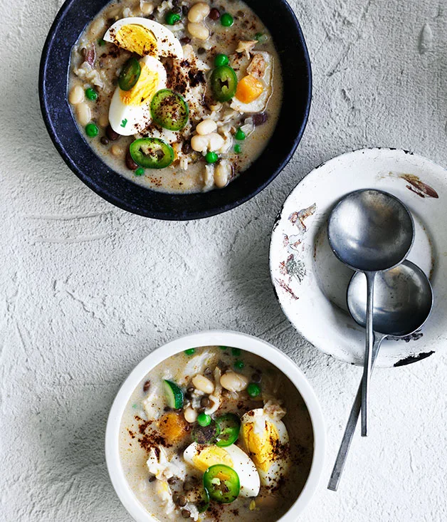 Salt cod and bean soup