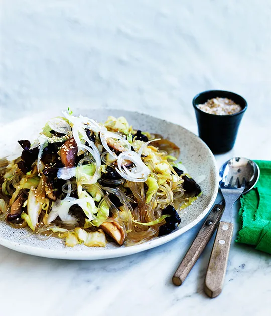 Korean stir-fried noodles (japchae) | Gourmet Traveller