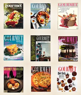 50 Gourmet Traveller covers from the past 50 years