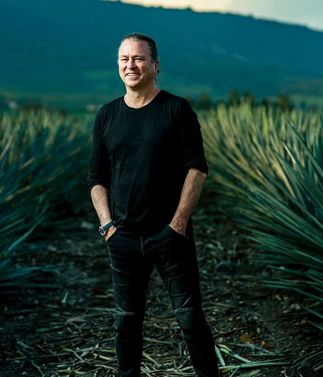Neil Perry in the Patrón agave field