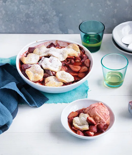 Curtis Stone’s strawberry pandowdy