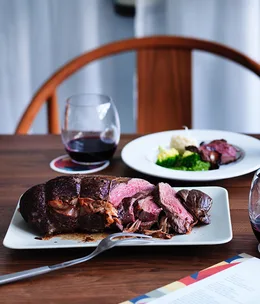 Luca’s rump of beef stuffed with pancetta
