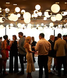 Inside Jackalope, the setting for a Stella Artois dinner ahead of the 2018 Portsea Polo.