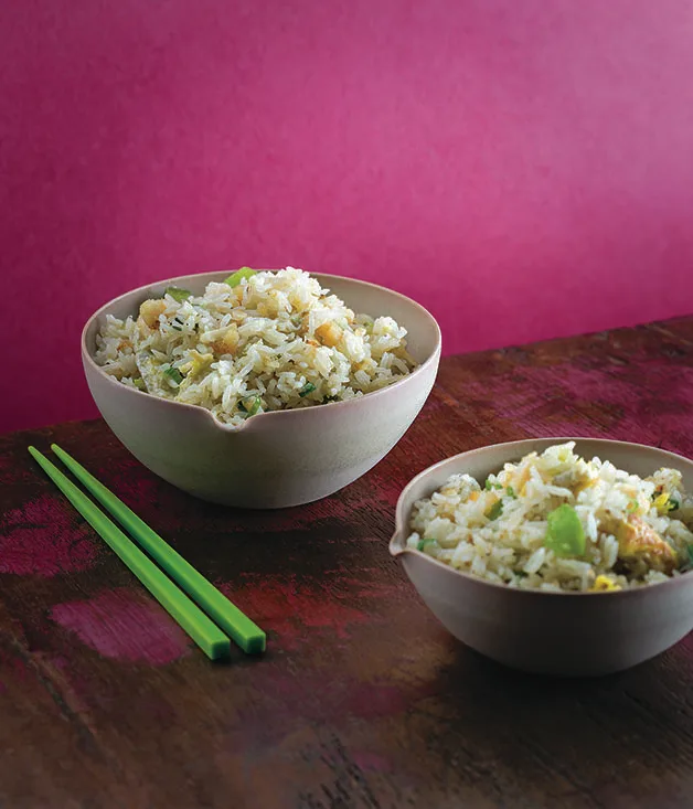 Macanese fried rice with cod