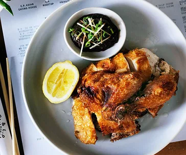 Twice-cooked chicken