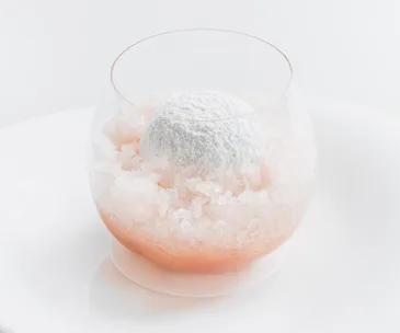 The original strawberry guava snow egg at Quay. The restaurant will serve its last snow egg on 1 April when it closes for renovations.
