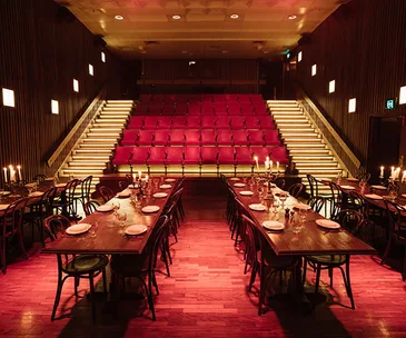 Inside Hubert's Theatre Royal, where the La Belle France dinners will take place.
