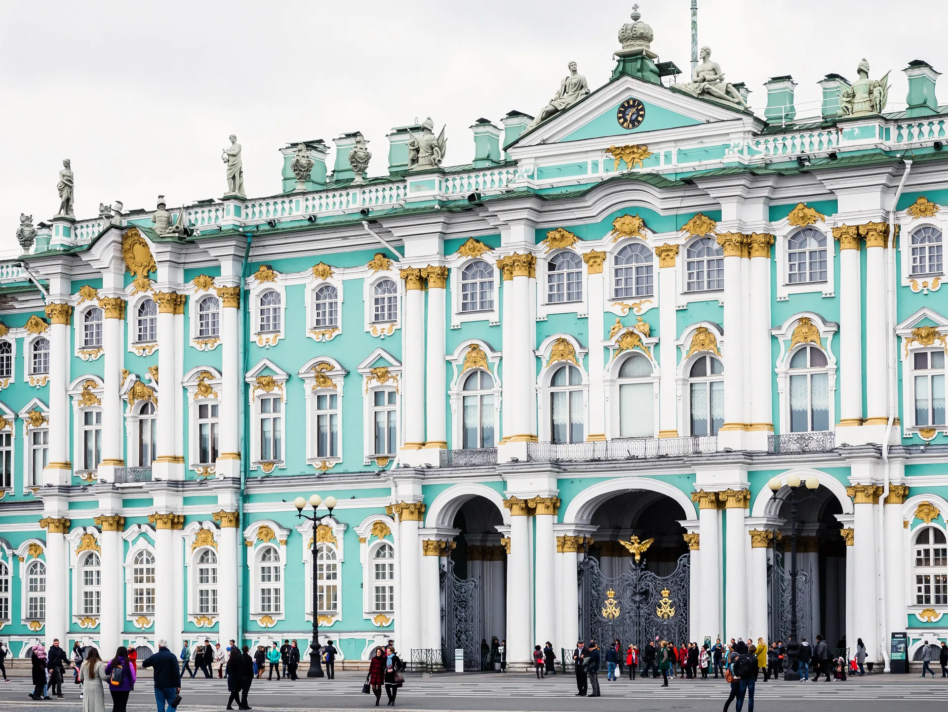 The Winter Palace, Saint Petersburg is one of many sights seen on a 13-day river cruise through the heart of Russia.