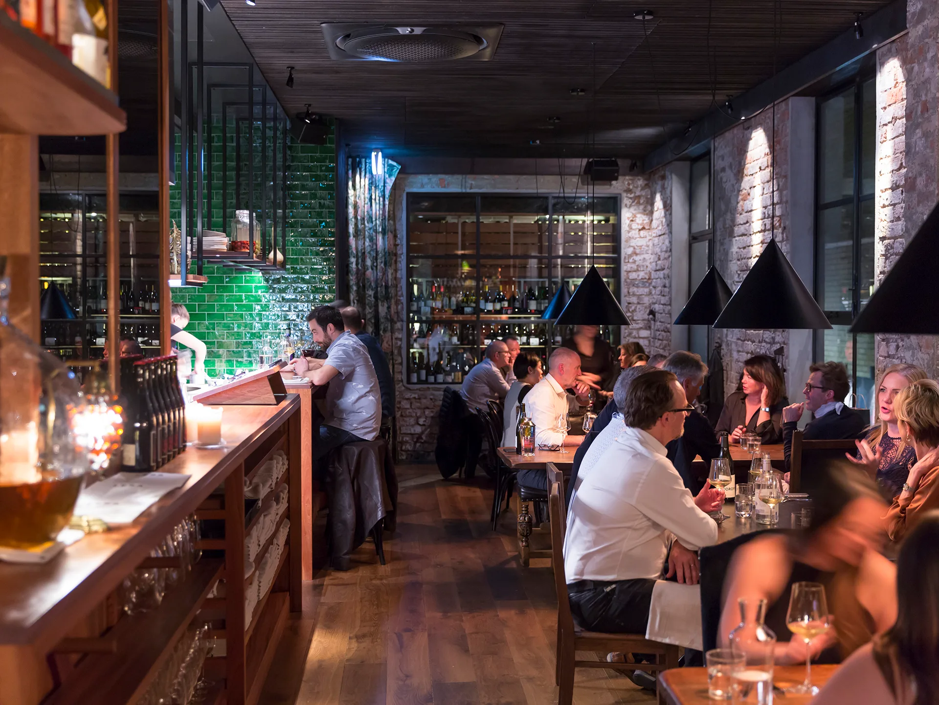 The dining room at Lesa, the newest restaurant from the Embla team