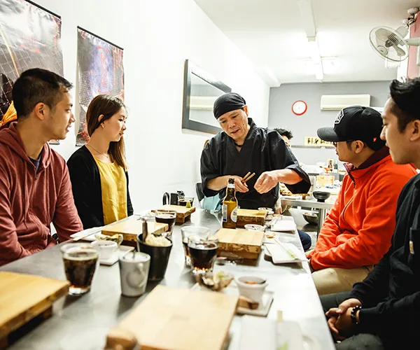Chef Shinji Matsui at Sashimi Shinsengumi