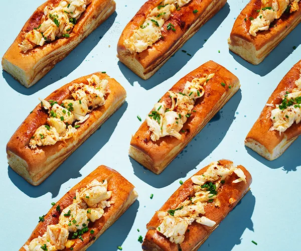 Hot buttered lobster rolls