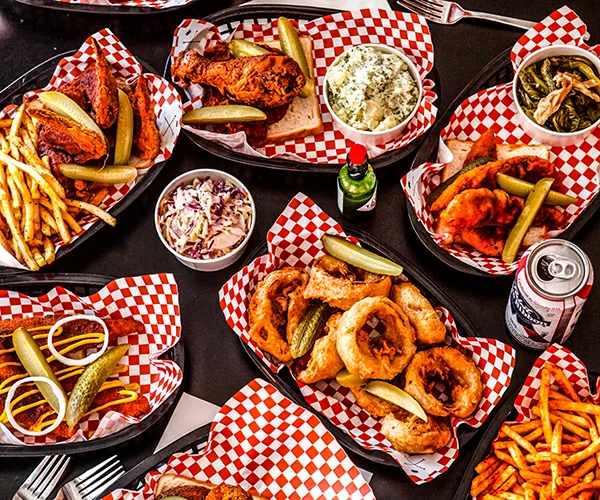 Fried chicken and sides at The Hot Chicken Project, Anglesea