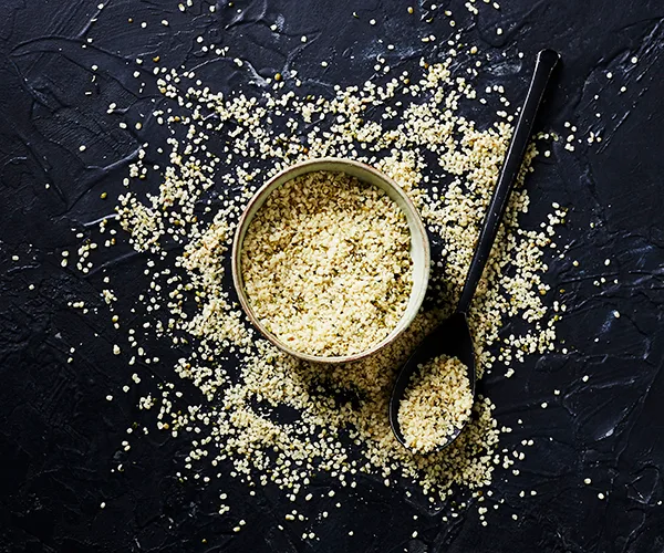 Hemp seed and cauliflower salad