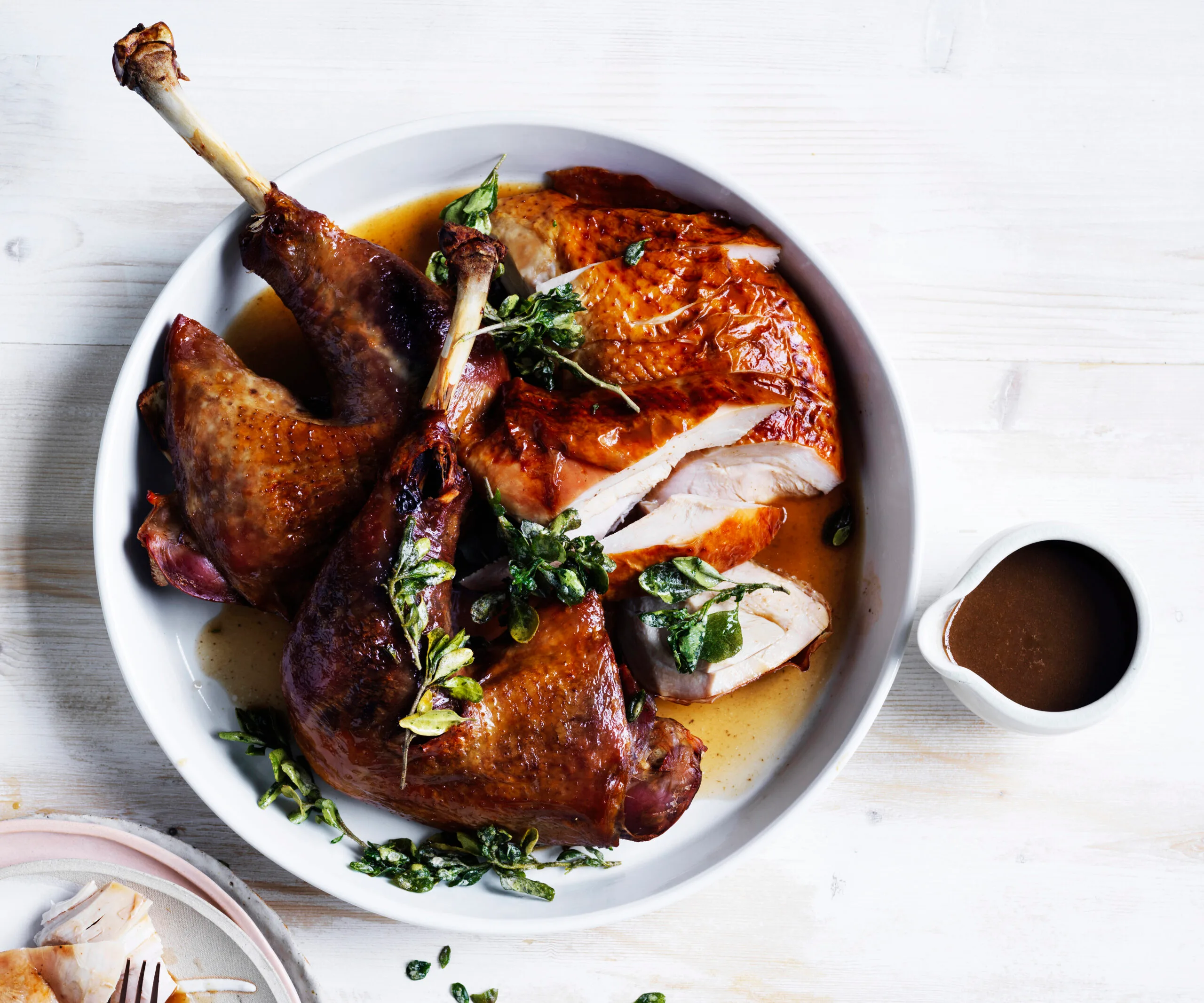 Jock Zonfrillo's roast turkey with native herbs and spices