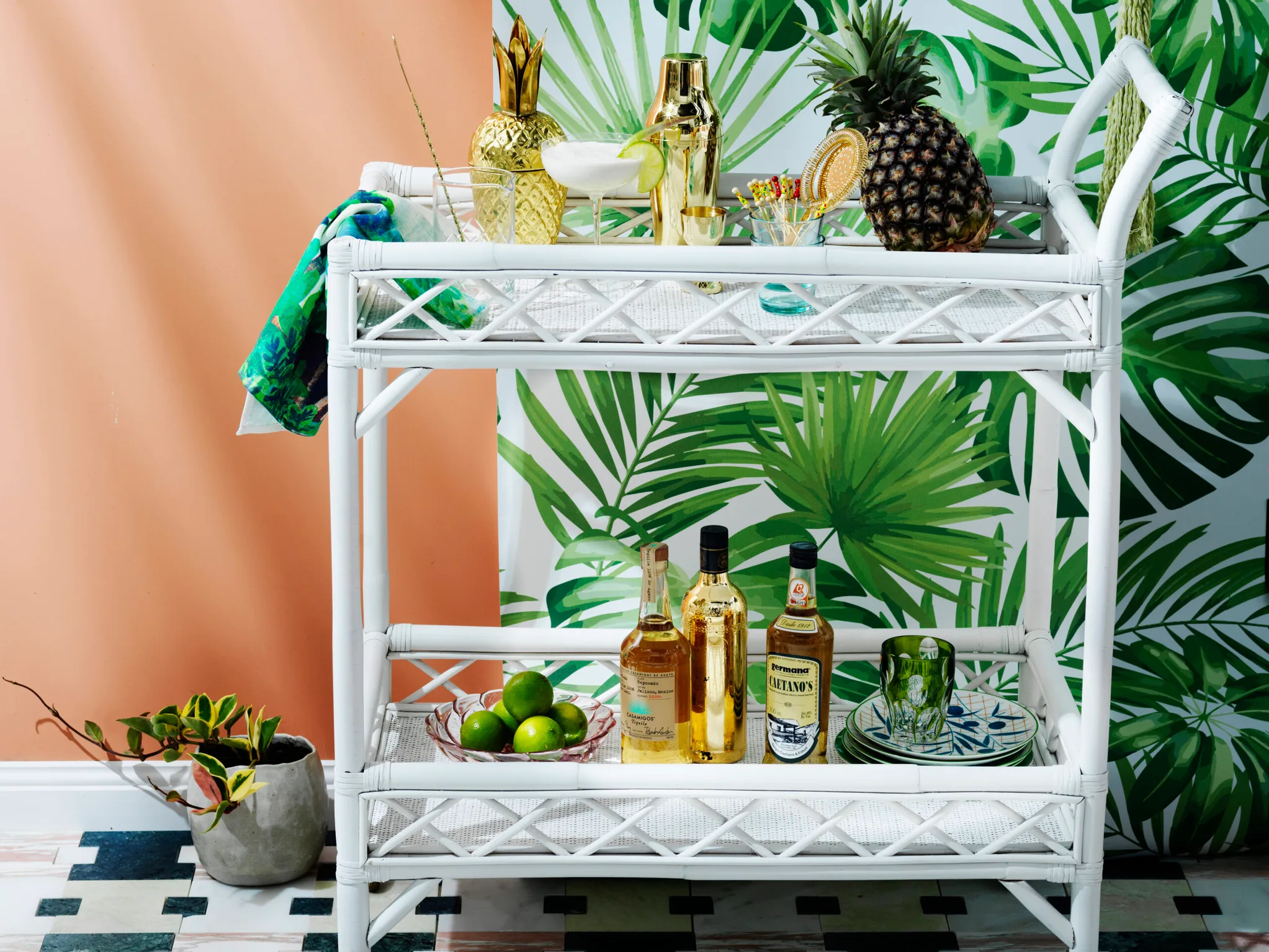 Stacked bar cart