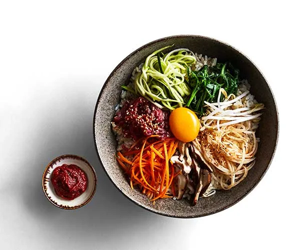 A bowl of bibimbap