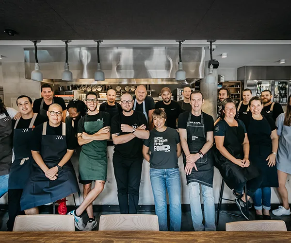 Clayton Wells and chef friends at One Plate for Two Good 2018