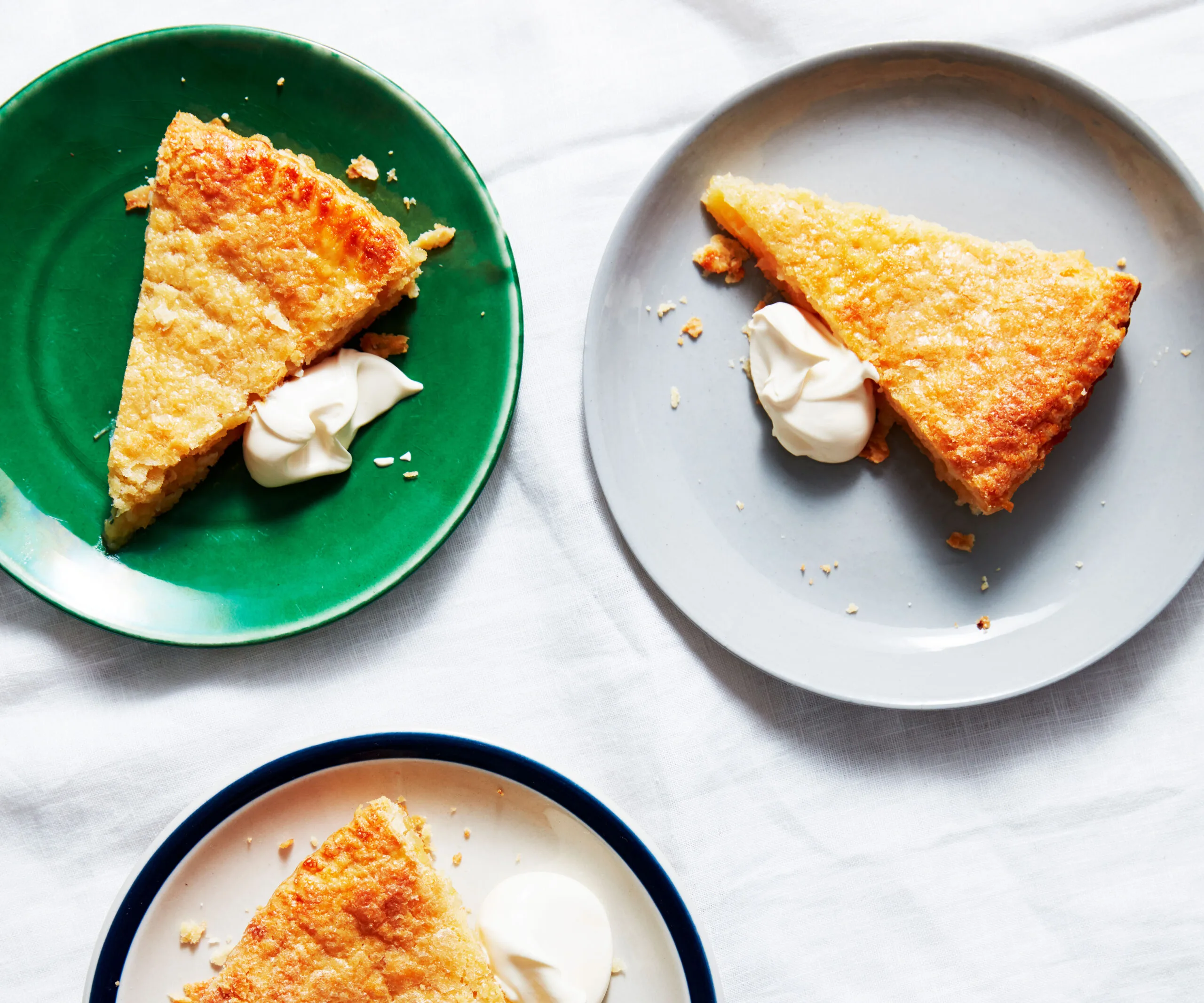 Meyer lemon shaker pie