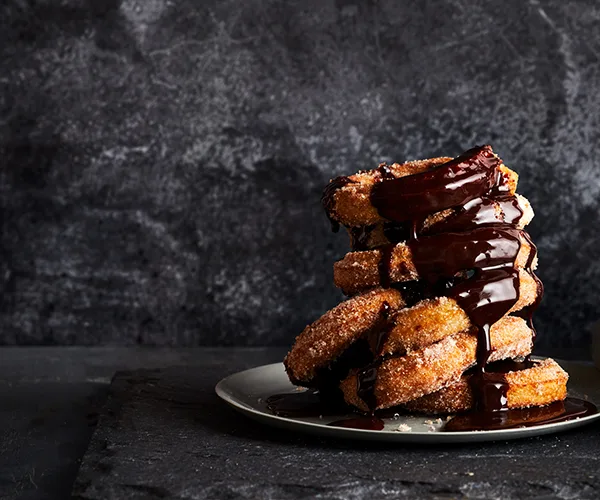 Churros and chocolate sauce