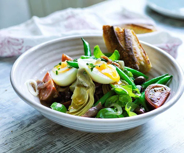 Artichoke Niçoise salad recipe | Gourmet Traveller