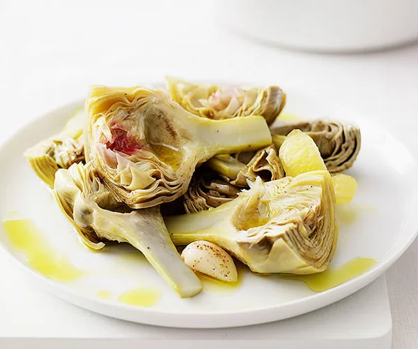 Braised artichokes