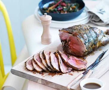 Roast lamb leg