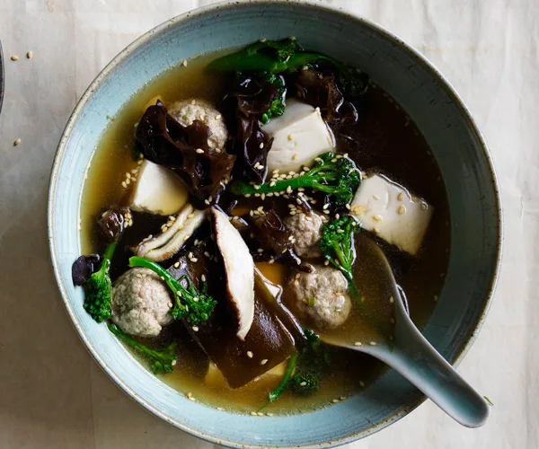 Pork and tofu soup