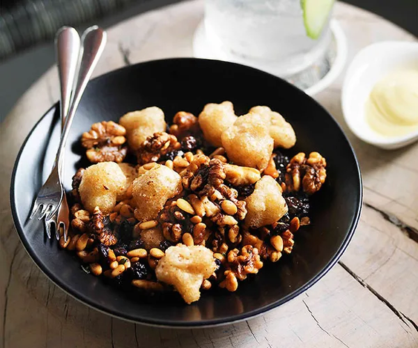 Stokehouse: Spiced Cauliflower, Walnuts and Currants