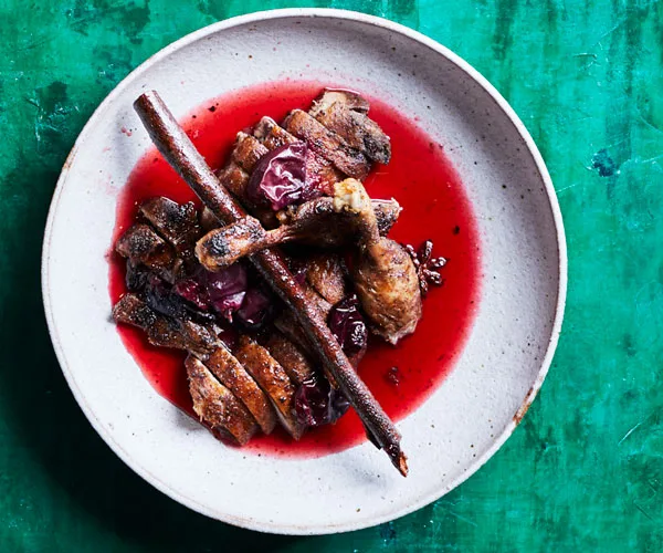 Deep-fried duck with Davidson’s plum sauce