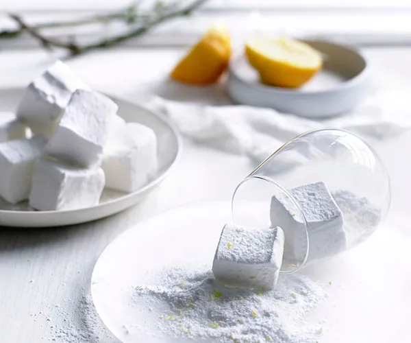 Lemon sherbet marshmallows | Gourmet Traveller