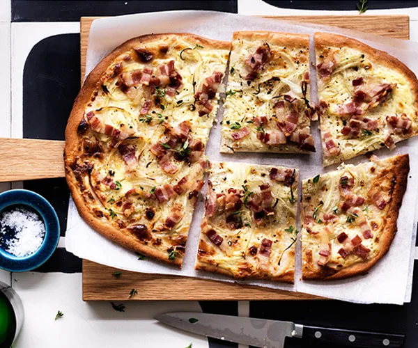 Tarte flambée recipe | Gourmet Traveller