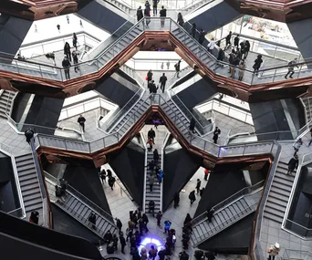 Inside the Vessel at Hudson Yards