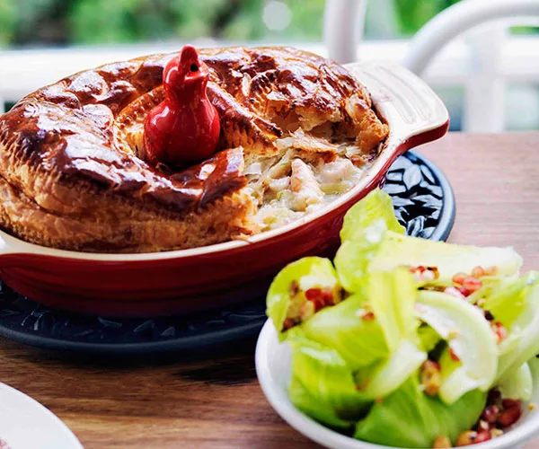Fish and prawn pie