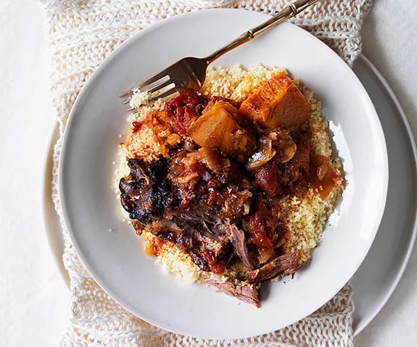 Slow cooker pumpkin and lamb neck