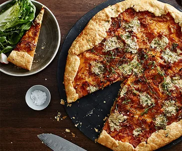 Fred's Pumpkin galette with blue cheese and thyme recipe
