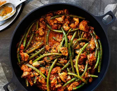 Lamb shoulder and bean stew