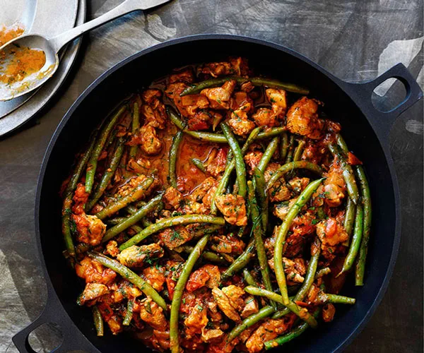 Greek-style lamb shoulder and bean stew-image