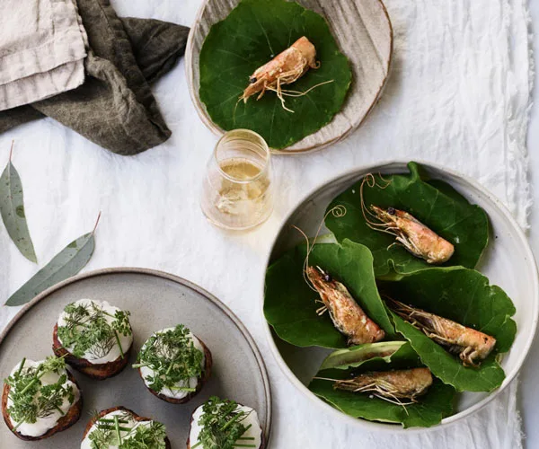 Brae’s prawn head and kohlrabi tacos