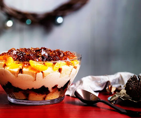 Boozy winey trifle