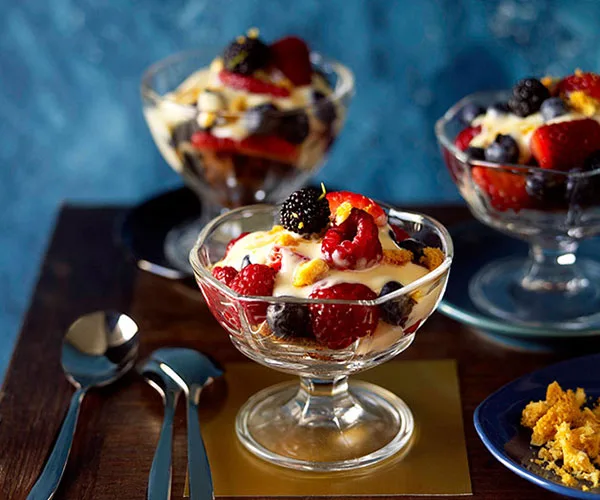 Summer fruit trifle