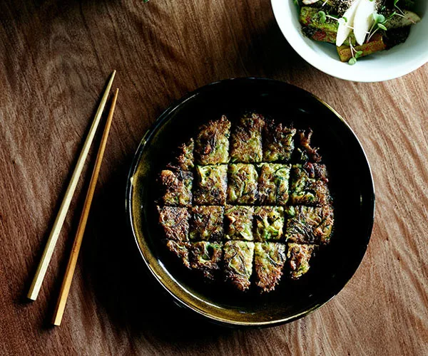 Zucchini pancake (hobak jeon)