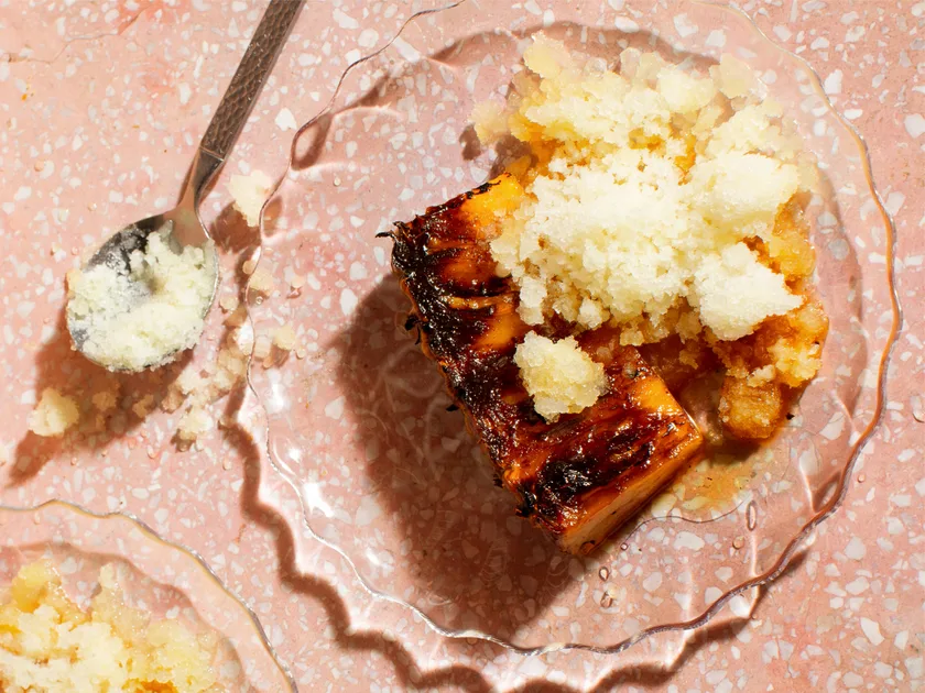 Grilled Pineapple Recipe with Pineapple Granita