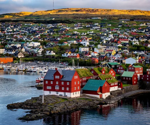 Houses and views in Tórshavn.