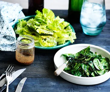 Steamed spinach
