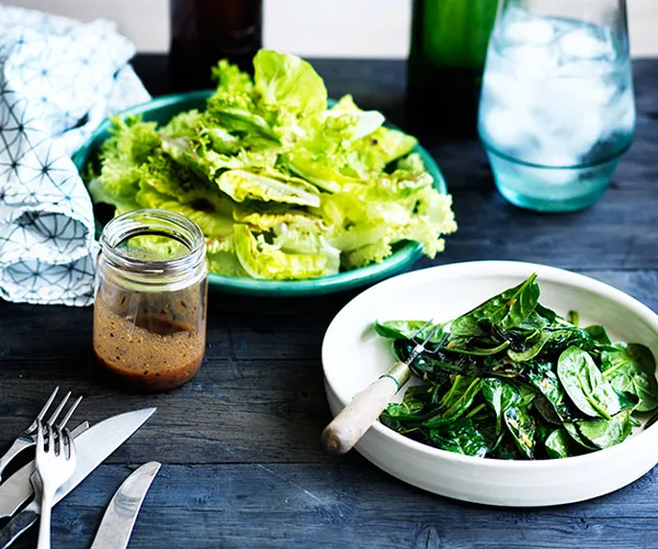 Steamed spinach