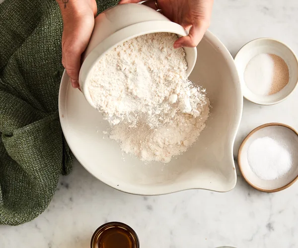 Flour in a bowl