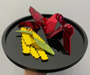 A Sydney designer has immortalised his favourite restaurant dishes in Perspex