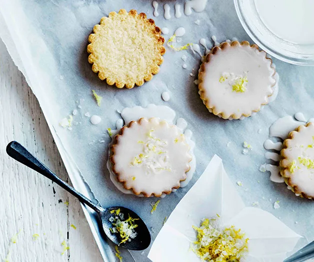Lemon-glazed biscuits